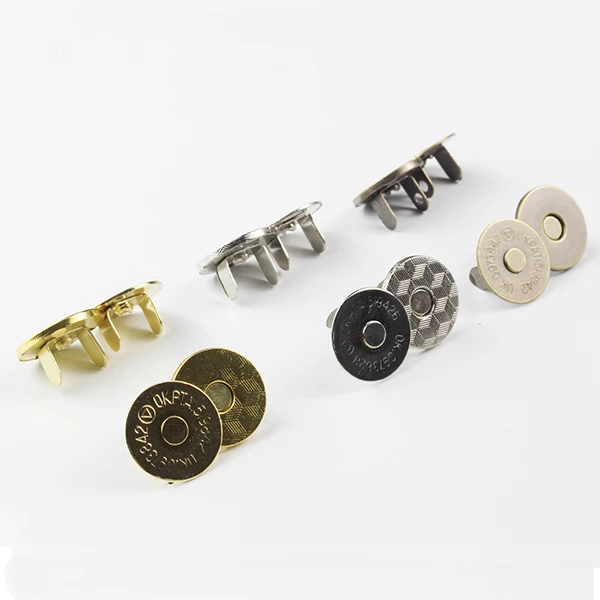 Диаметр 14 мм Магнитные искусственные пуговицы для сумок Выберите серебро золото