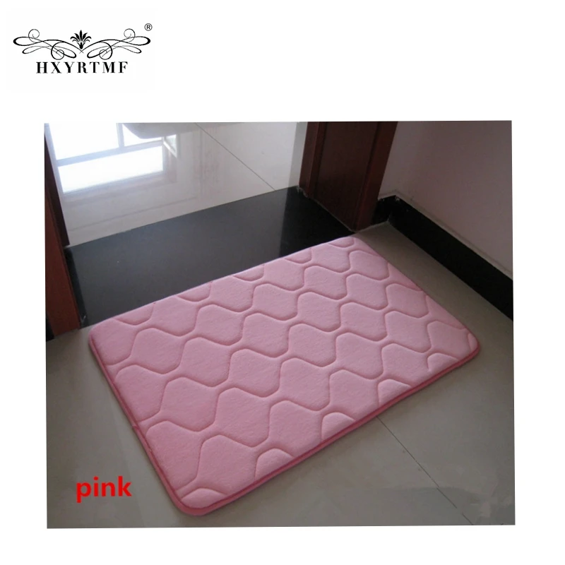 Полосатый коралловый флисовый коврик для двери ванной комнаты кухни