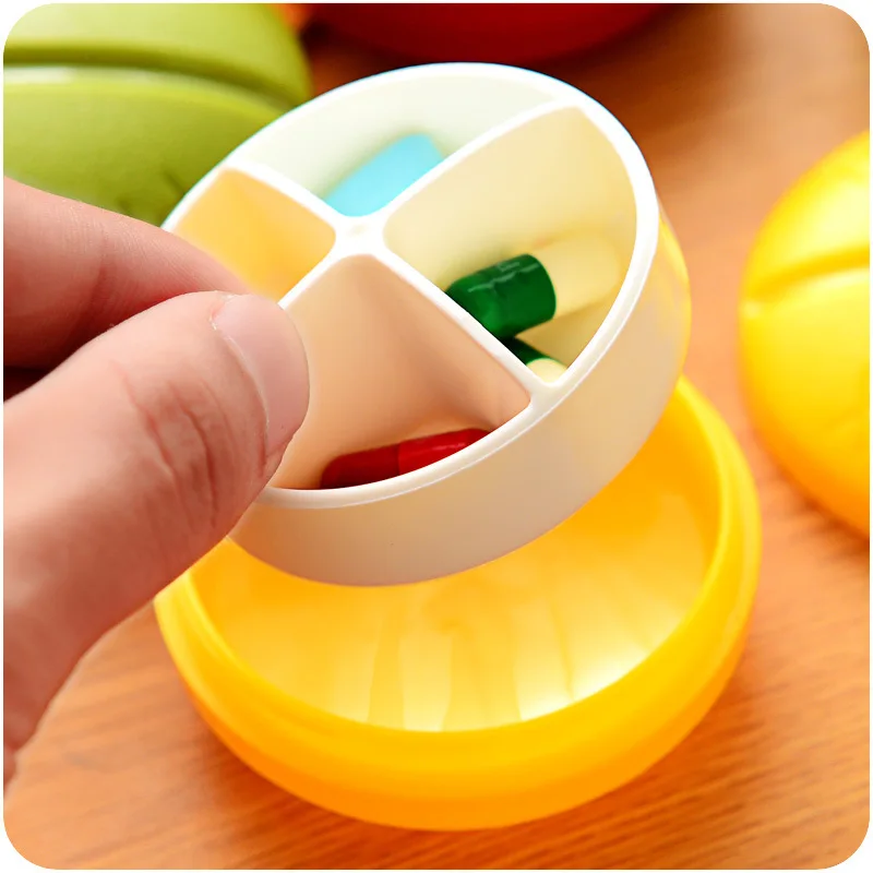 Конфетная однотонная симпатичная коробка для таблеток медицинский Дорожный