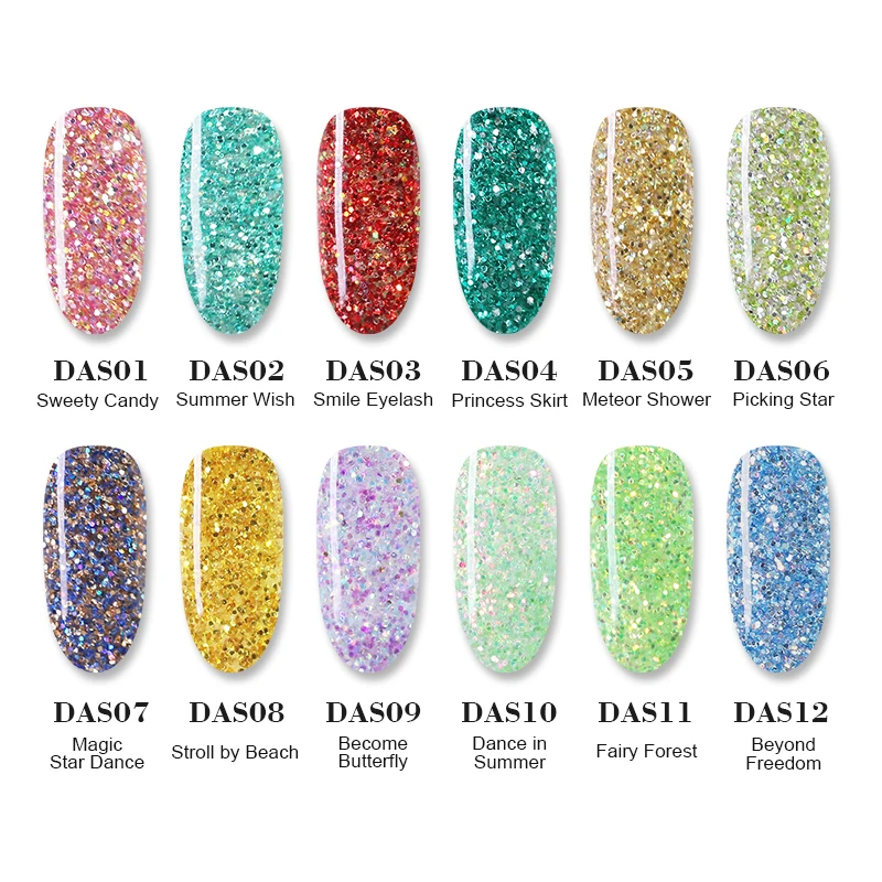 BORN PRETTY Розовый Блестящий акриловый порошок для дизайна ногтей украшения блестки