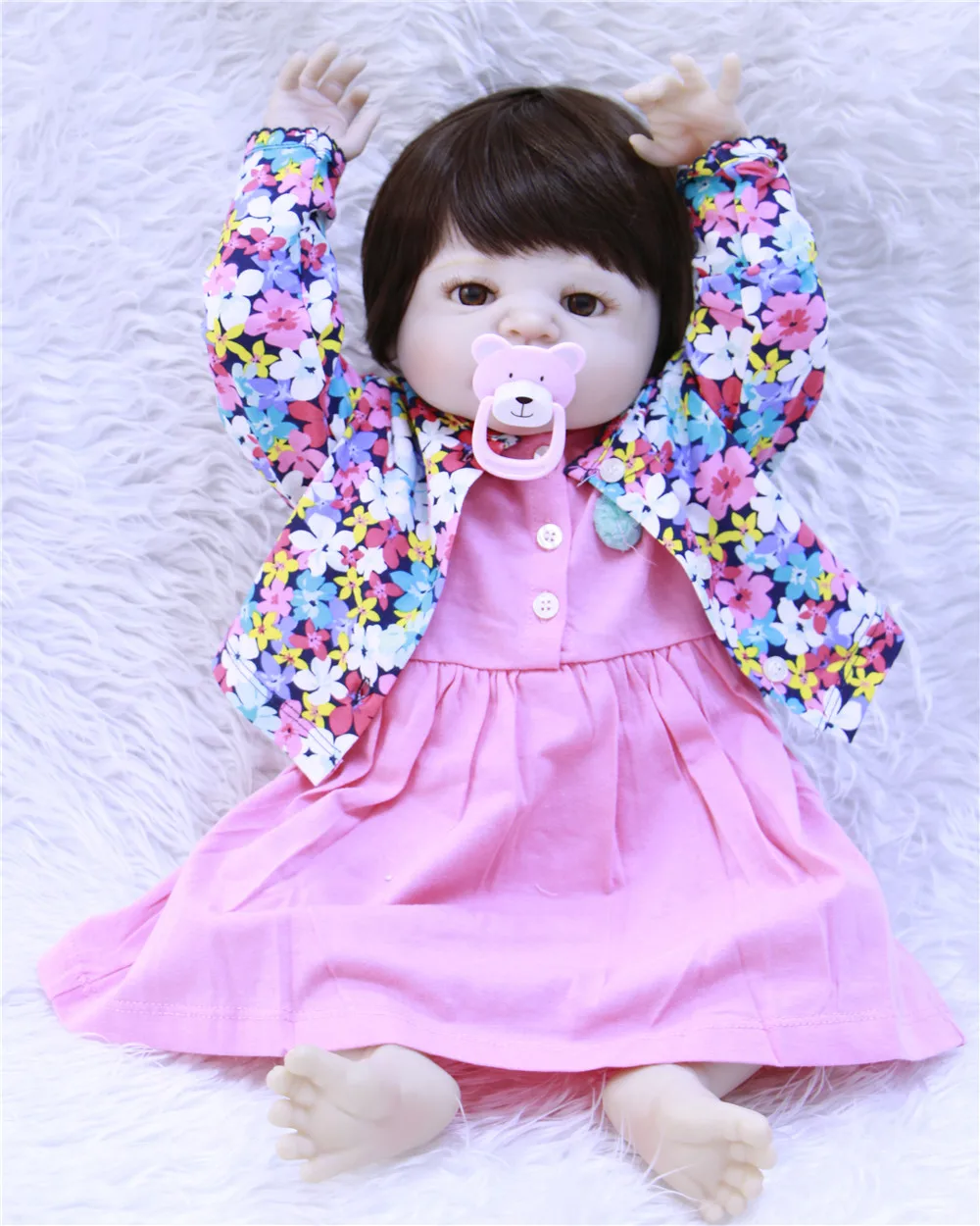 

Npk коллекция кукла bebe с полным силиконовым корпусом 55 см Кукла Reborn Baby кукла-симулятор Play House игрушки милая Кукла reborn bebe