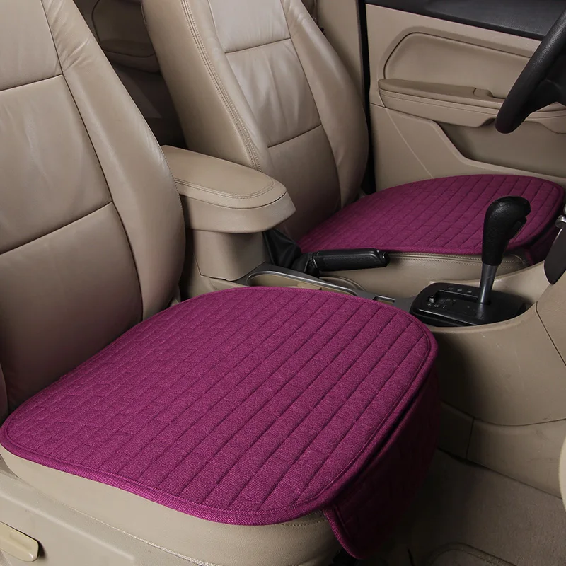 Лен подушку сиденья автомобиля Универсальный Авто мягкий подушки для сидений в