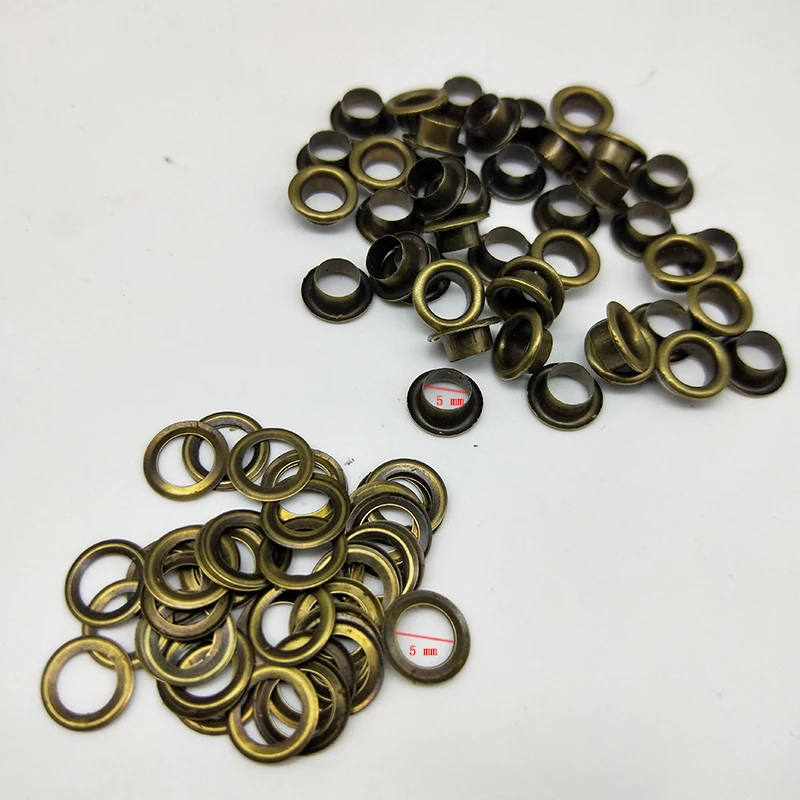 

5 mm Bronze garment Iron eyelets with gasket scrapbooking accessories Knitwear Jeans Apparel Bags Shoes 50 pcs/lot