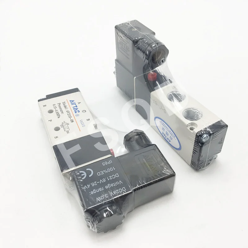4V220-06 4V220-08-20 AC220V DC24V AIRTAC 3 Позиция 5 Путь воздуха Электромагнитный пневматический клапан детали