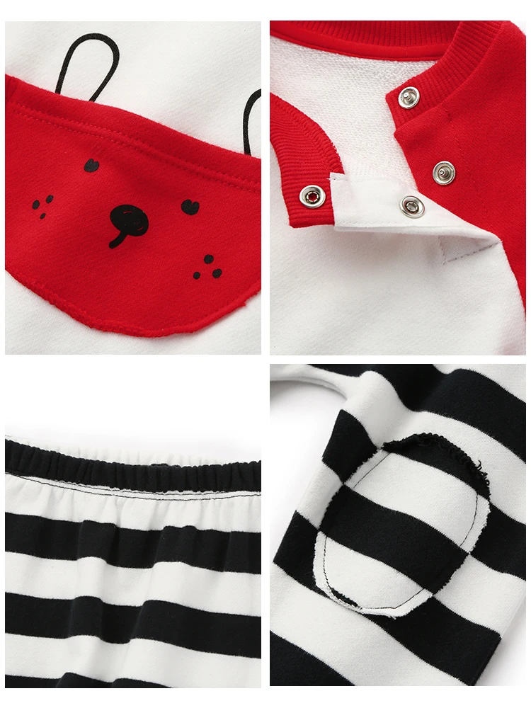 Комплект пижам Balabala из 2 предметов для маленьких мальчиков и девочек пижамный