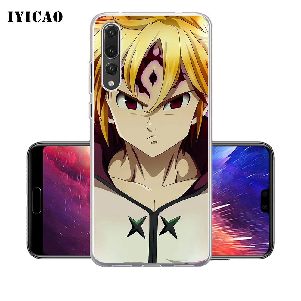 IYICAO Meliodas Seven Deadly Sins Мягкий силиконовый чехол для телефона Huawei P30 P20 Pro P10 P9 P8 Lite P Smart