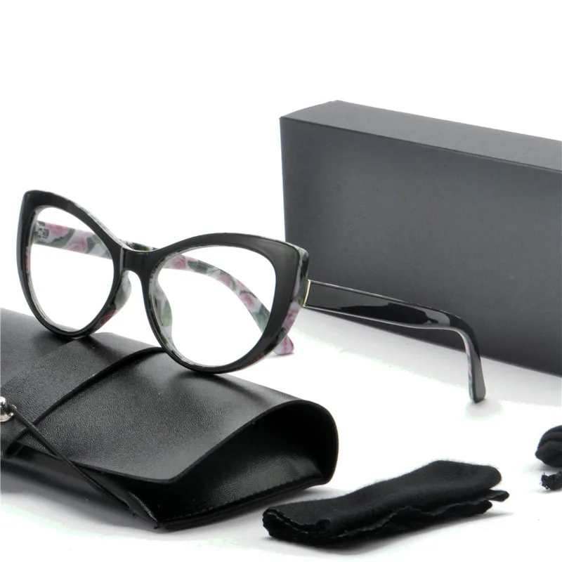 Женские прозрачные очки кошачий глаз рамка 2019 новые роскошные брендовые