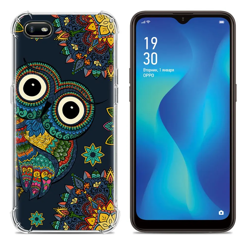 19 Стильный чехол для телефона с рисунком для OPPO A1K, 6,1 дюймов, цветной рисунок, ТПУ, силиконовая задняя крышка, милый мультяшный дизайн, мягкий чехол - Цвет: 19