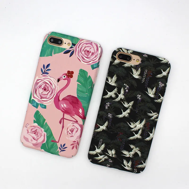 Роскошные Пластик мультфильм &quotфламинго&quot чехол для iPhone 7 Чехол 6 S Plus Телефонные