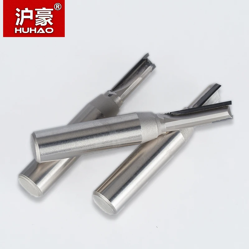 HUHAO 1 шт. 1/4 &quotхвостовик CVD покрытие прямые фрезы для деревообработки резак