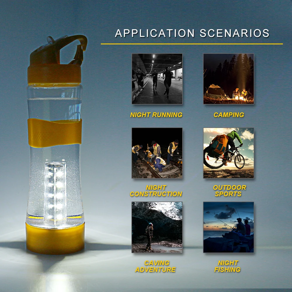 20 LED Кемпинг Sport bottle идеально подходит для кемпинга Велоспорт ночь путешествия