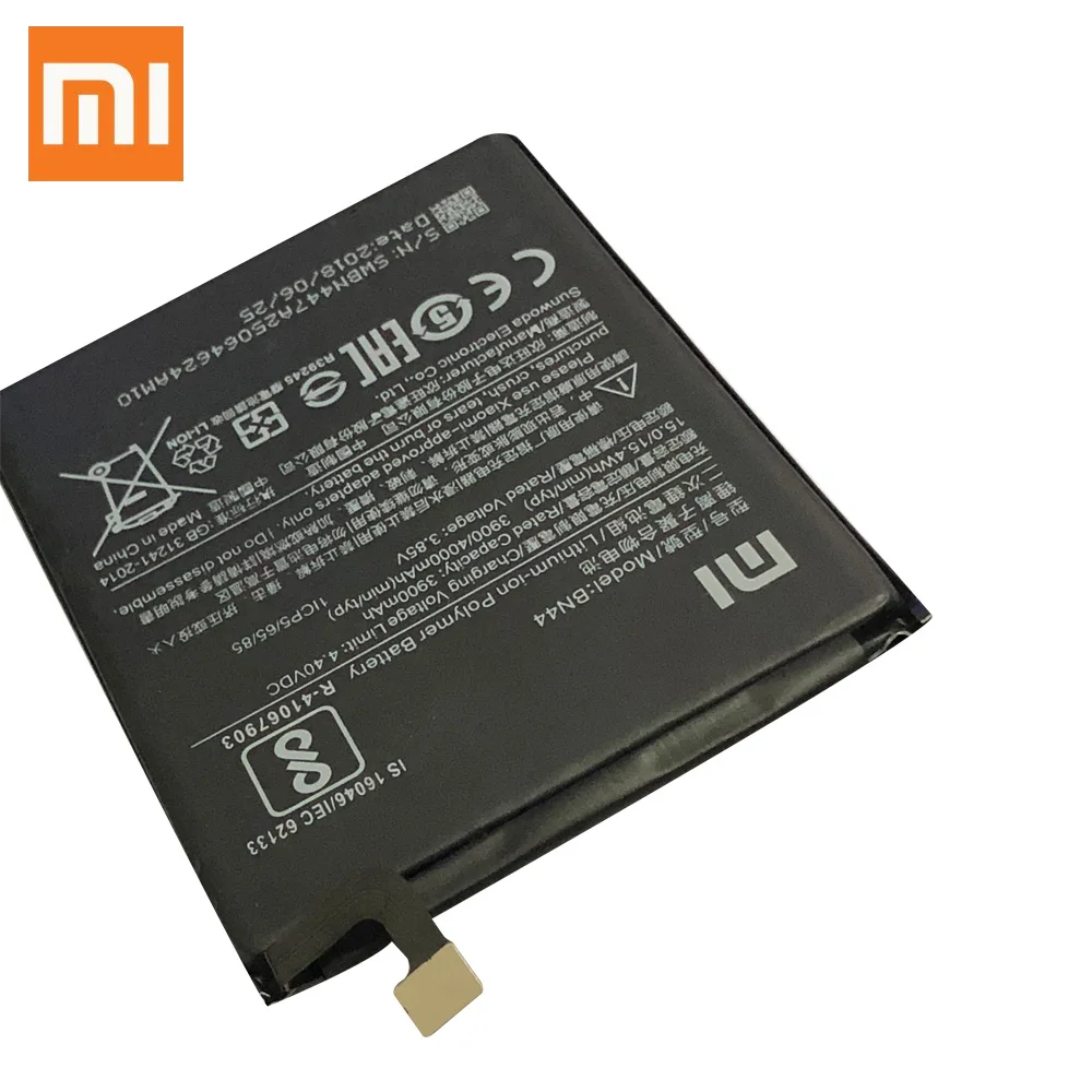 Оригинальный аккумулятор Xiaomi Redmi 5 Plus BN44 4000 мАч для замена телефона высокого