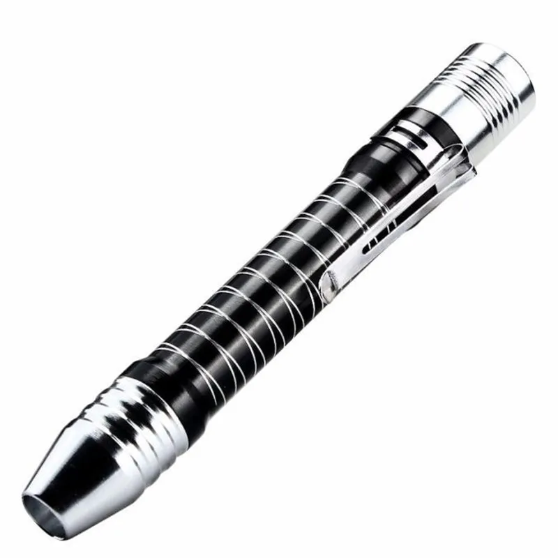 Waterproof Handheld Flashlights Torch Pocket bicycle Lamp Clip Mini Penlight Flashlight for Emergency Lighting AA Battery | Спорт и