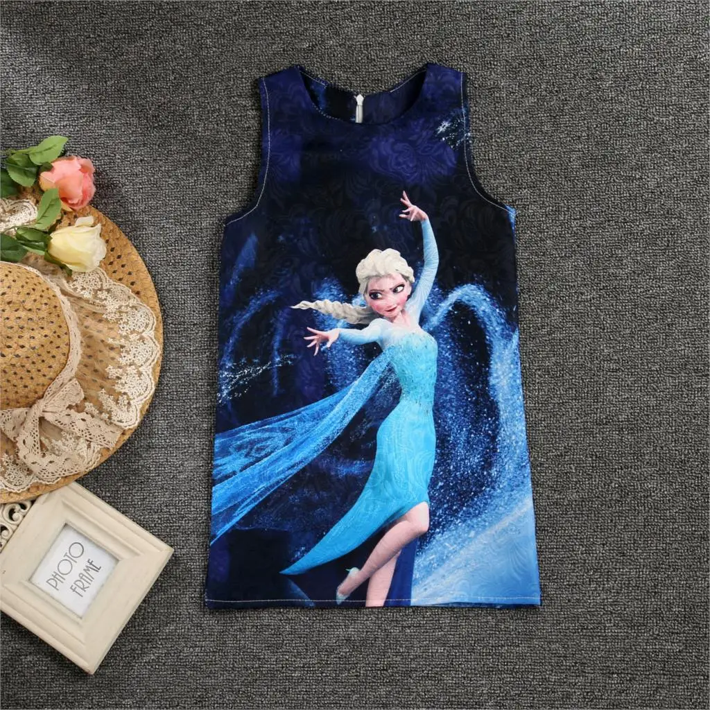 black Лидер продаж года; летнее платье принцессы для маленьких девочек; vestidos Fever 2; платье Анны и Эльзы праздничное платье с принтом бабочки Детский костюм - Цвет: black