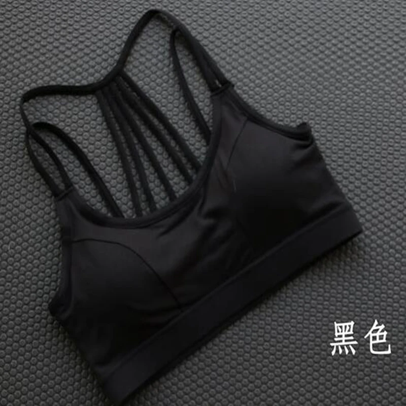 

women sports yoga sexy bra Tube Top Anti-light running underwear fitness bra