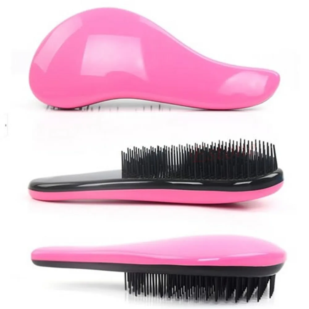 

Hair Brush Comb Salon Styling Magic Detangling Handle Tangle Hairbrush Tamer 4 Colors