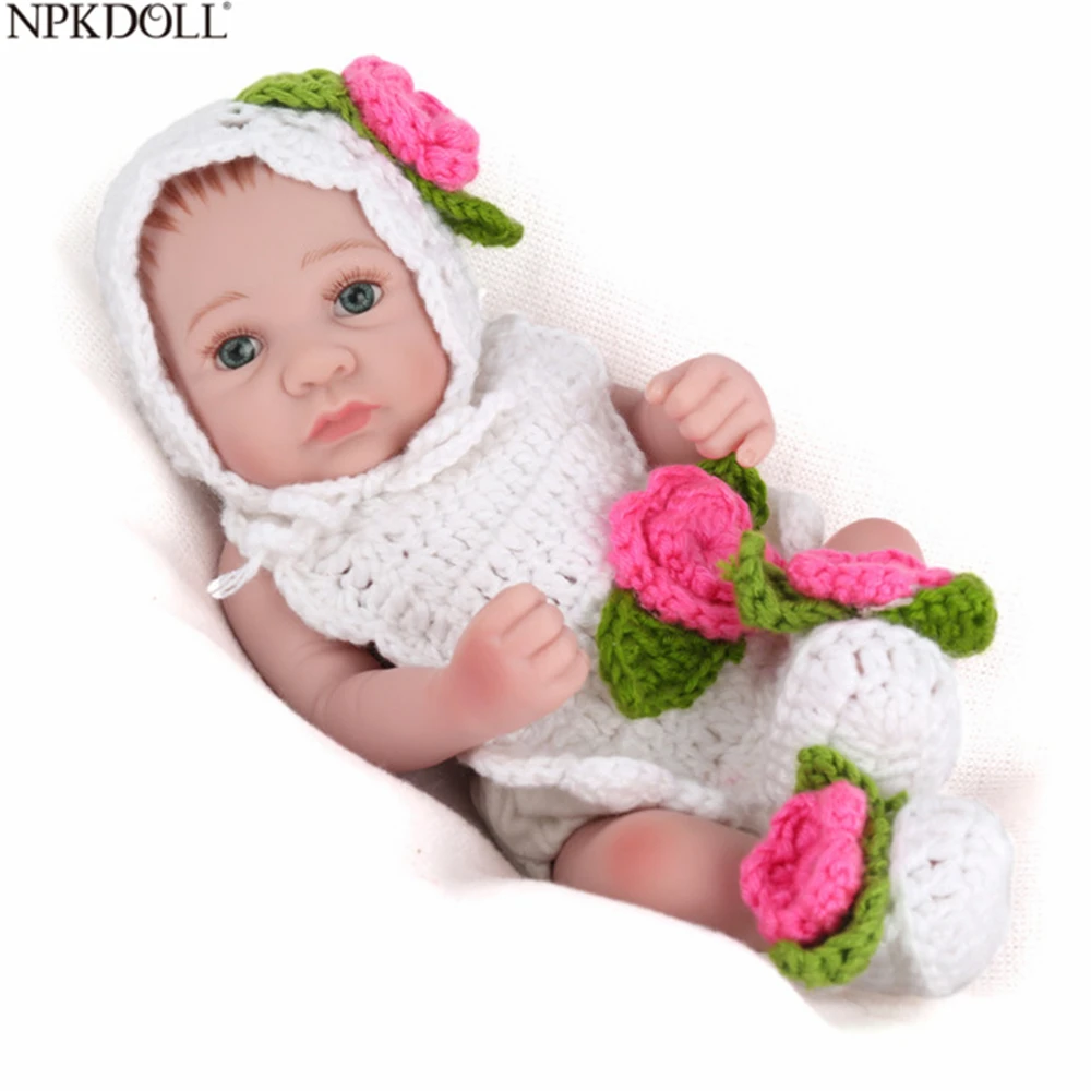 NPKDOLL куклы Младенцы Reborn 25 см полностью силиконовая кукла ручной работы