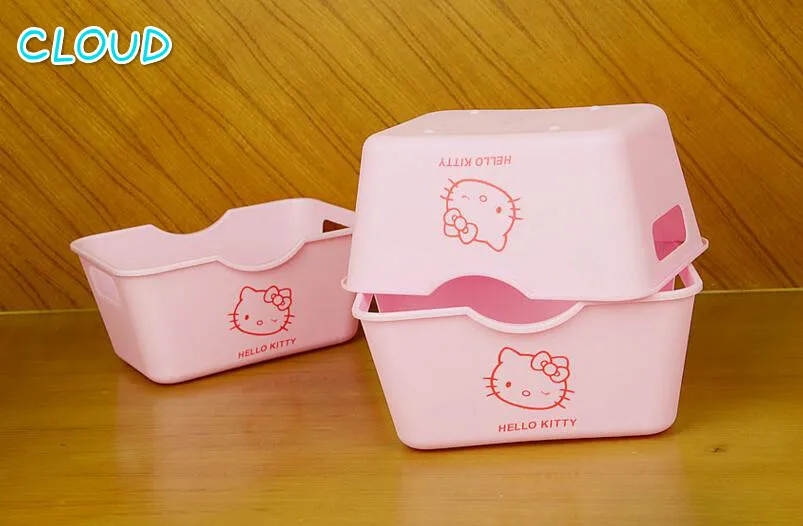 Новый органайзер для макияжа с героями мультфильмов Hello Kitty прямоугольная