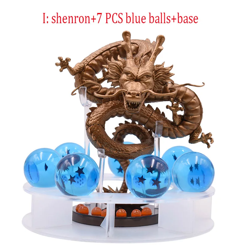 I 3 вида стилей в стиле аниме «Драконий жемчуг зет фигурку Shenron Shenlong с 7 шт. 3,5 см с рисунками из комикса «Жемчуг дракона», кукла, модель из ПВХ горячие игрушки 15 см - Color: I