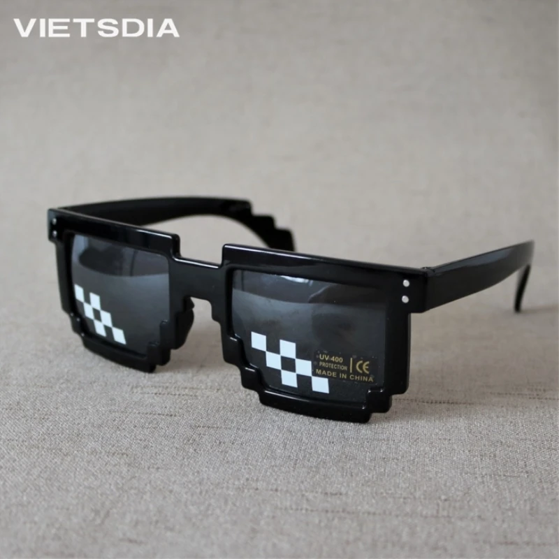 Популярные очки-мозаика 8-битные пиксельные солнцезащитные очки MLG для женщин и