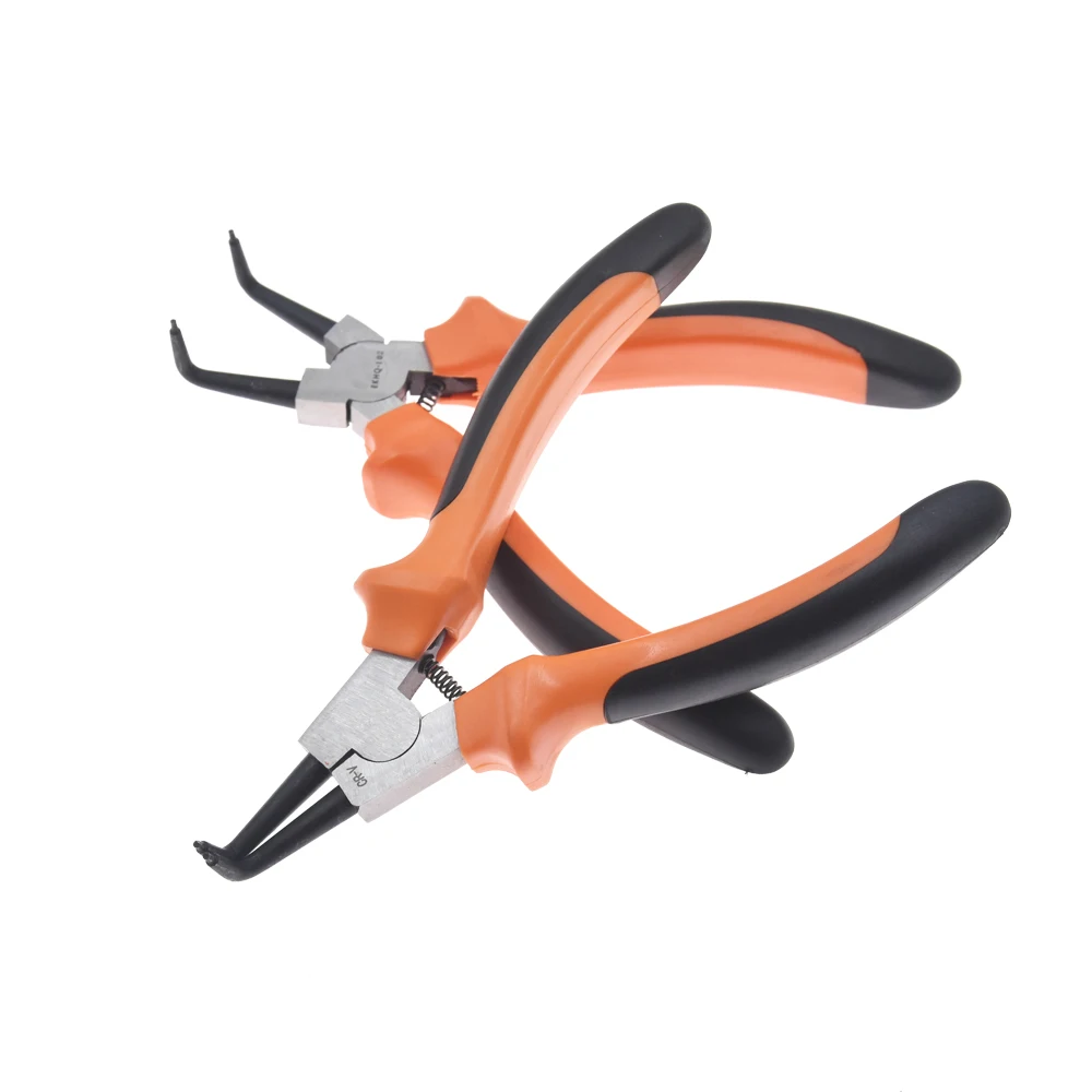 7 дюймов щипцы для стопорных колец зажим внутренний внешний изогнутый прямая