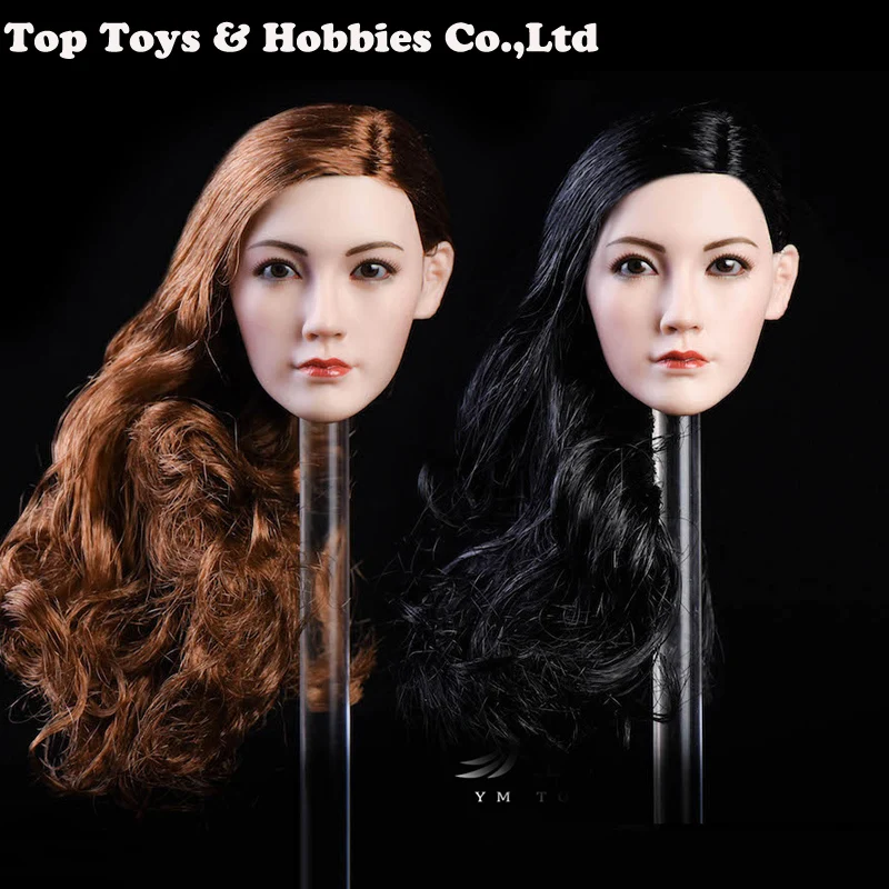 Масштаб 1:6 женская голова азиатская Красота Девушка YMTOYS YMT22 1/6 кукла резьба Вэй