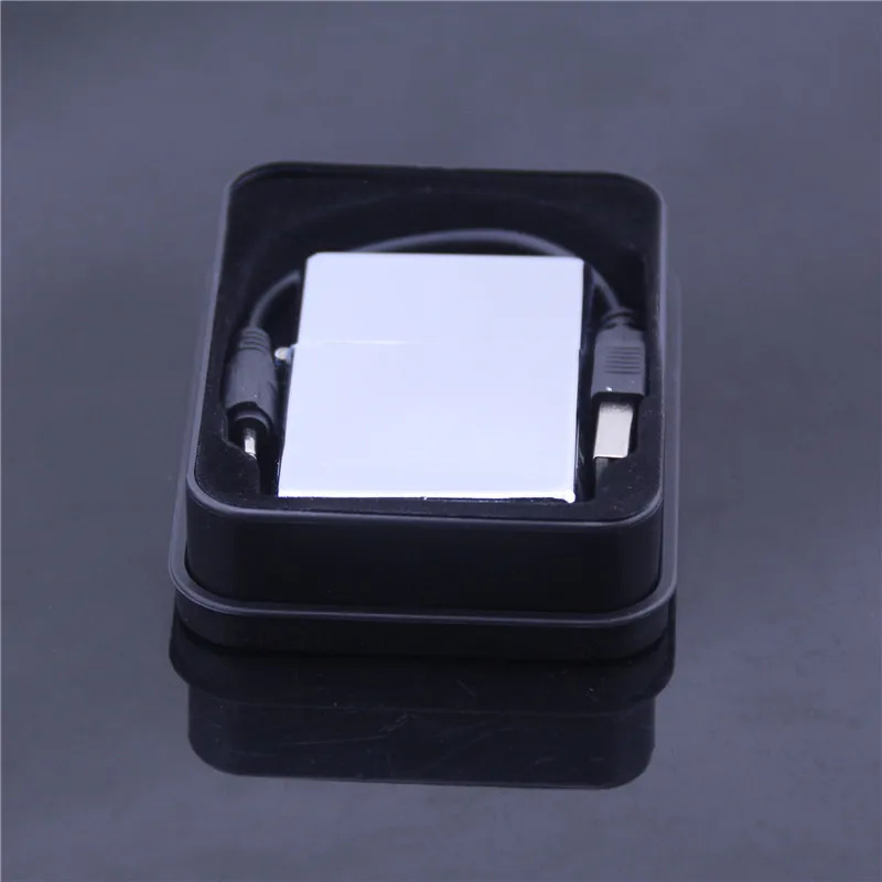 Matte Glossy isqueiro usb lighter USB charging cigarette to send black tin | Дом и сад