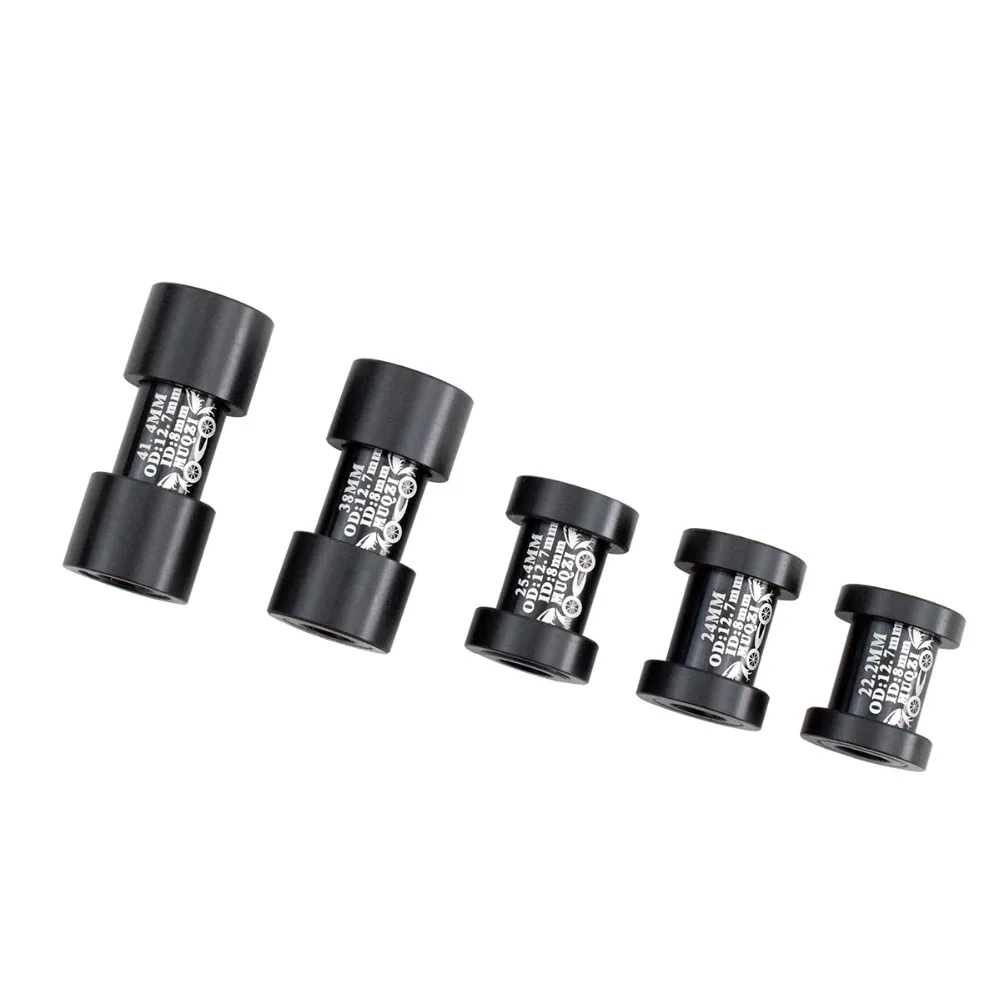 Lightweight AL 7075 Alloy Mountain Bike Rear Shock Absorber Bushing Bicycle Adapter Sleeve Shim 12/12.7x8/10mm Cycle Accessories |