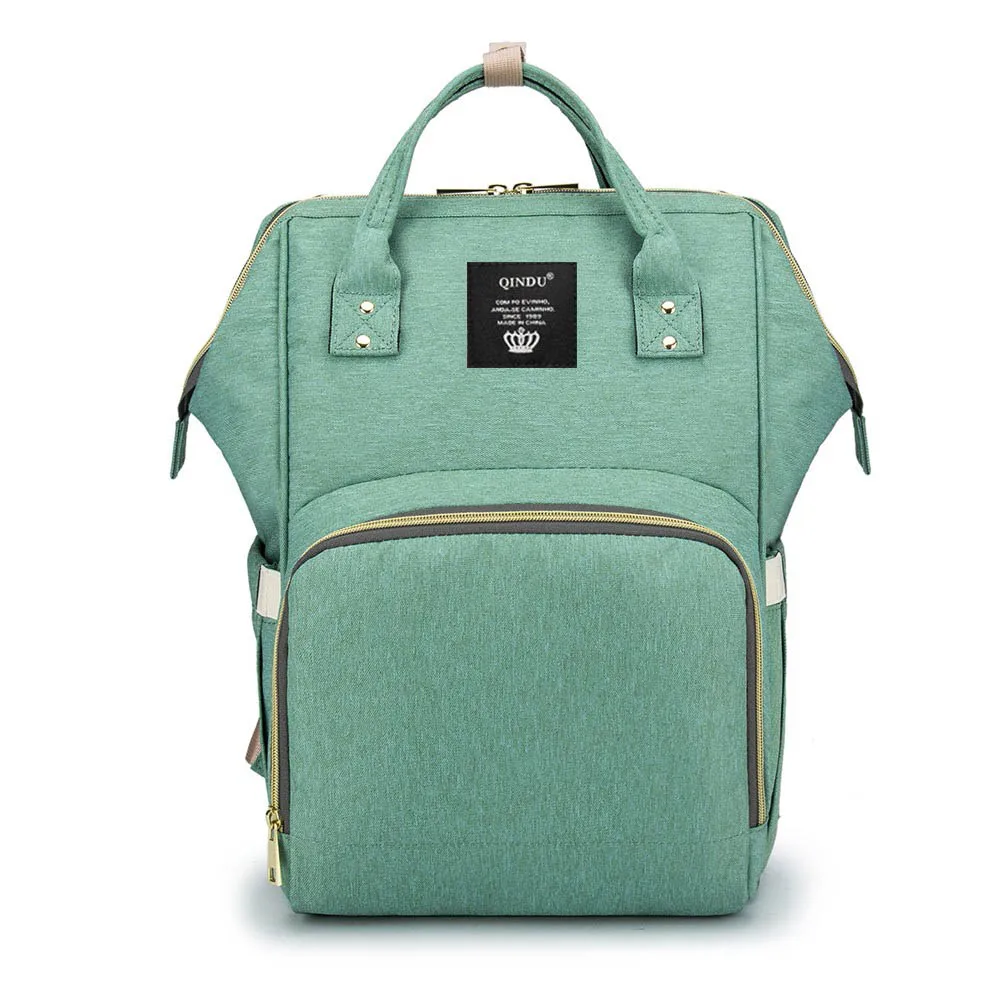 Light Green Сумка для подгузников, мам сумка для подгузников большой емкости рюкзак для путешествий для малышей дизайнерская сумка для ухода за ребенком для папы и мамы VS LAND - Цвет: Light Green
