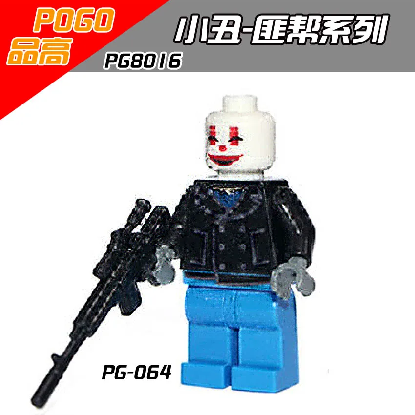 Одиночная продажа PG064 Джокер бандит super heros строительные блоки детские подарочные