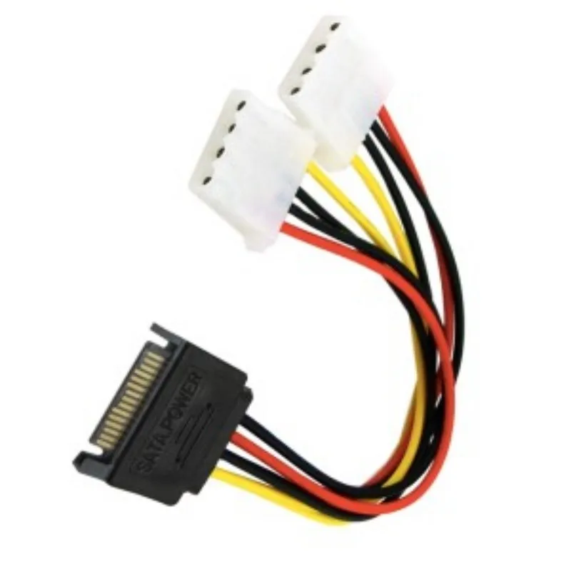 0019 apple 4 Pin IDE сплиттер питания 1 Stecker Auf 2 Weibliche ATA/SATA кабель Y festplatte Netztei 16ting |