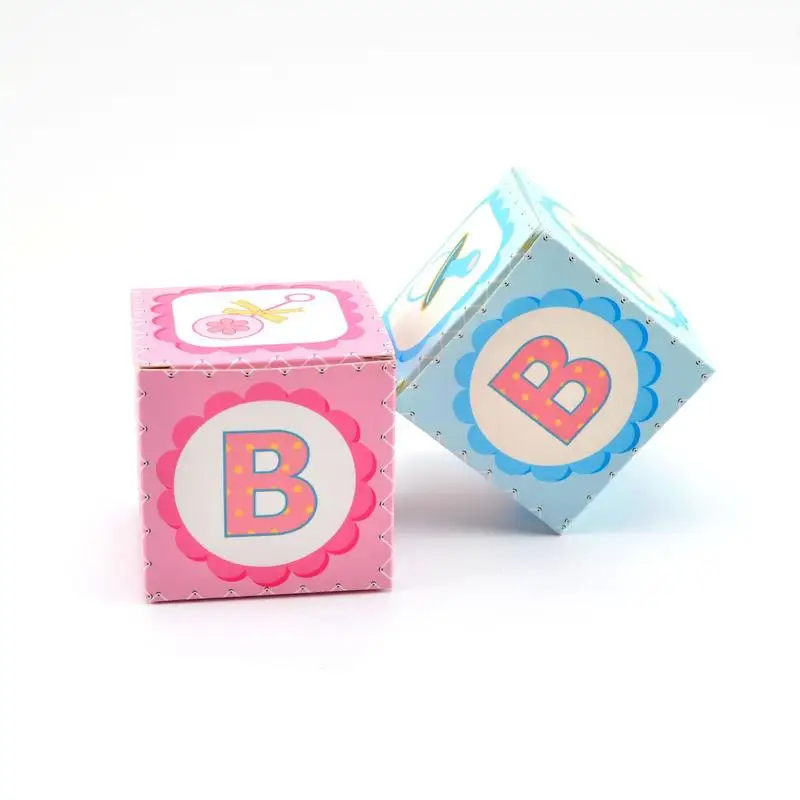 100 шт Бумага подарочные коробки для конфет Коробки Baby Shower украшения гостей пакеты