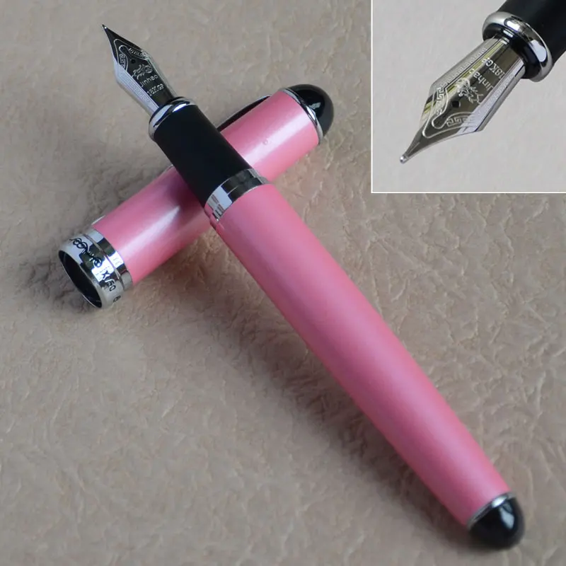 JINHAO X750 Исполнительный розовый перьевая ручка 0 7 мм Средний наконечник