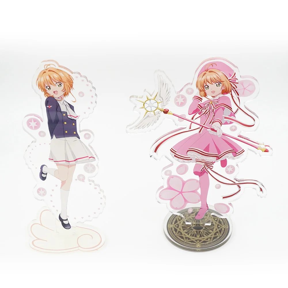 Прозрачная карта CARDCAPTOR SAKURA аниме КИНОМОТО Сакура акриловая подставка 16 см|cardcaptor
