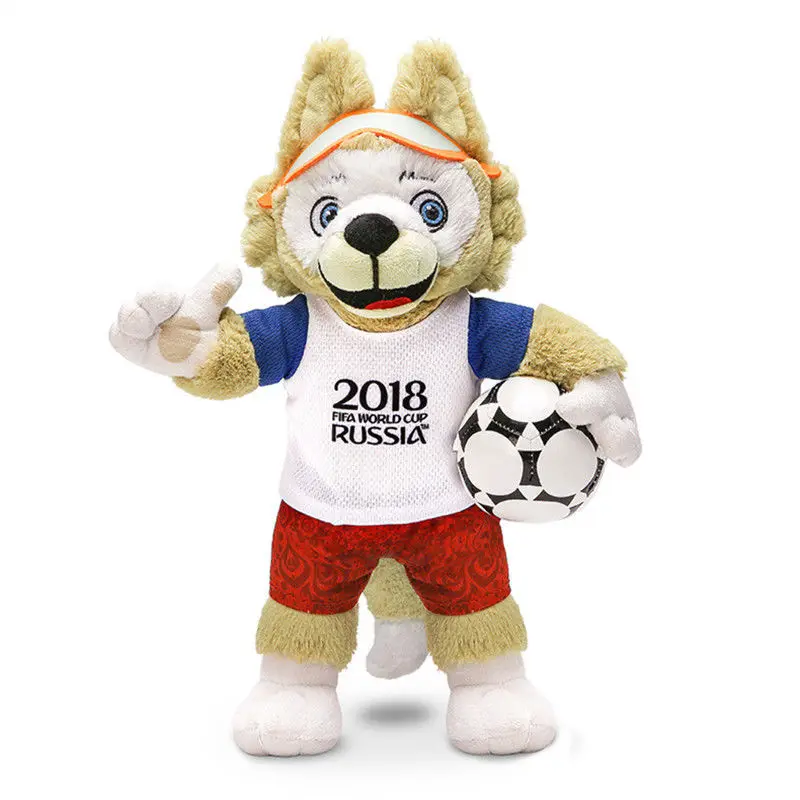 Аниме фигурка Русская модель di Calcio Mascotte Zabivaka Lupo Peluche Regalo дель Giocattolo|Персонажи