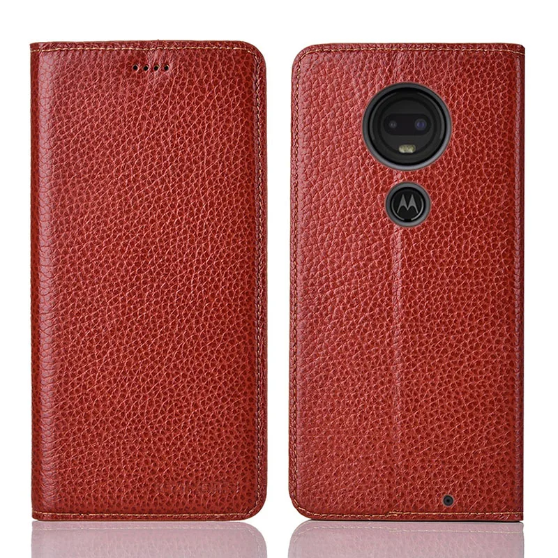 Для Motorola Moto G7 чехол KEZiHOME личи Натуральная кожа флип Стенд кожаный чехол для MOTO G7 power/G7 Play/G7 Plus чехол s