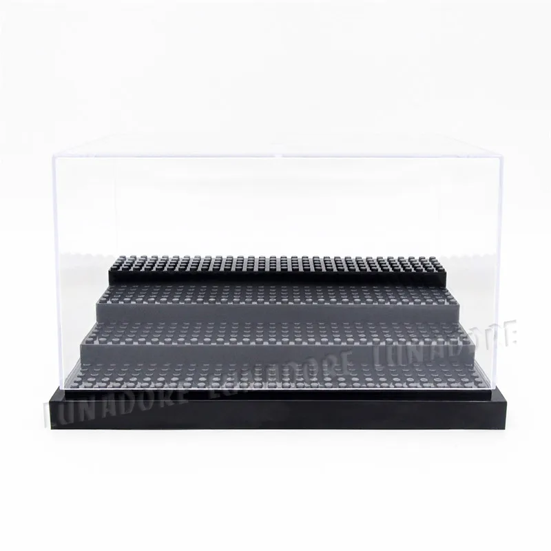 Odoria 24 2x15 7x13 см 4 шага строительные блоки Акриловые Дисплей чехол из прозрачного