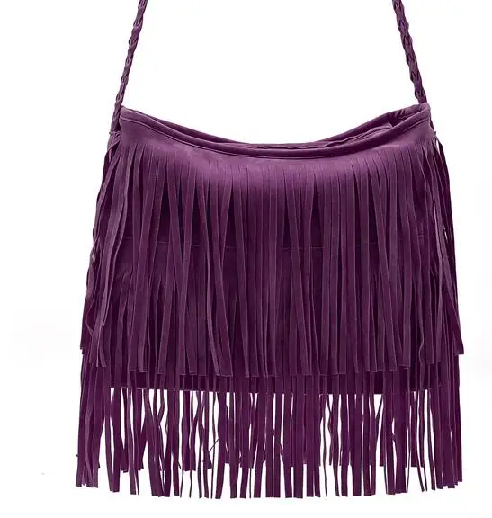 Высококачественная винтажная женская сумка через плечо из искусственной замши с