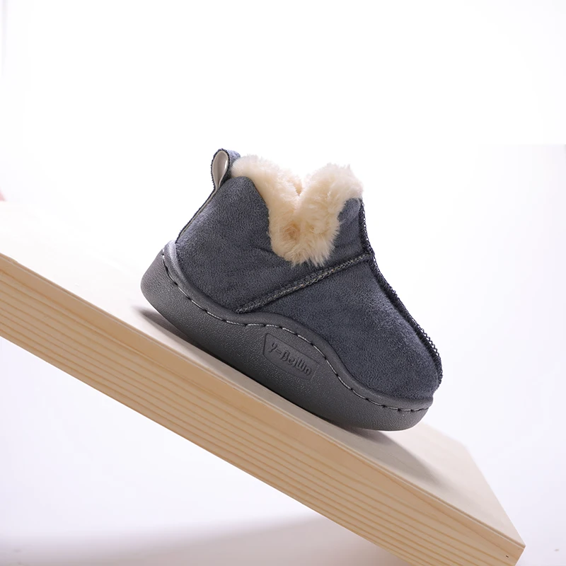 

2020 Children's snow boots girls rabbit fur martin boots baby cotton sport shoes sequins genuine leather princess boots