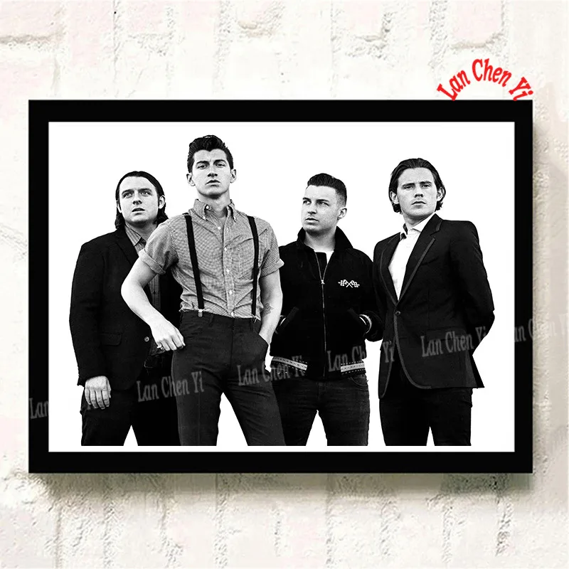 Серый Arctic Monkeys музыкальная группа с белым покрытием бумажные плакаты Современная живопись плакаты настенные художественные картины для украшения гостиной - Цвет: Серый