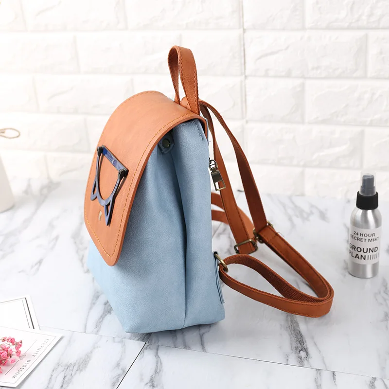 Ansloth Lovely Mini Backpack For Teenage Girls Fashion Pu Leather Women Bags Candy Color School Female Casual Bag HPS57 | Багаж и сумки