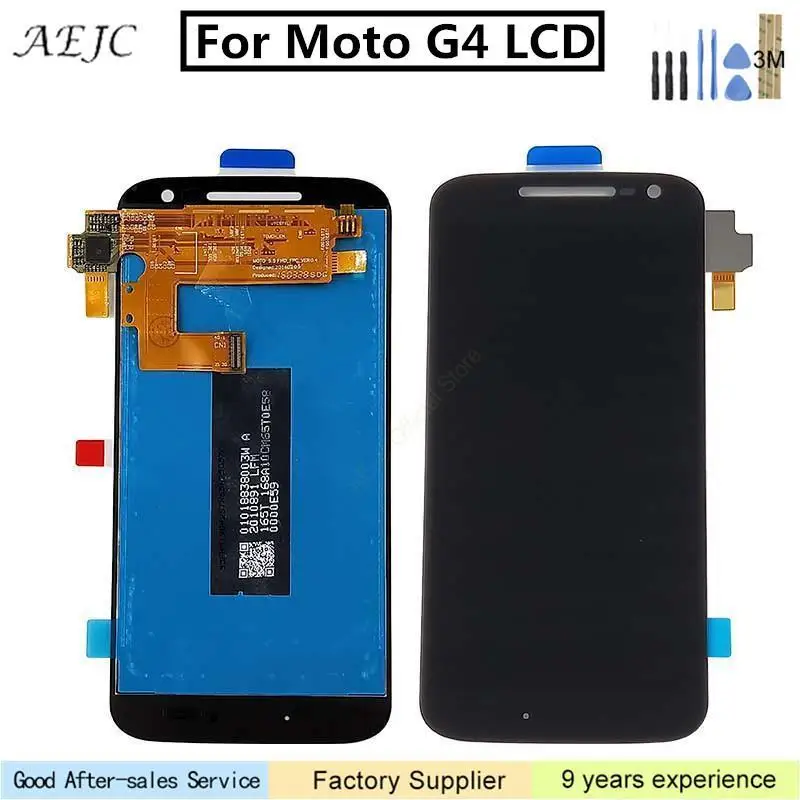 Для Motorola Moto G4 XT1622 XT1625 ЖК дисплей сенсорный экран дигитайзер стекло в сборе 5 &quotдля