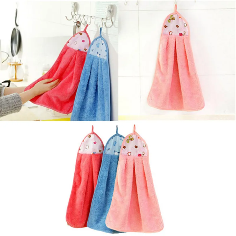 1 шт. мягкое полотенце для рук плюшевая ткань быстро сохнет купания случайный