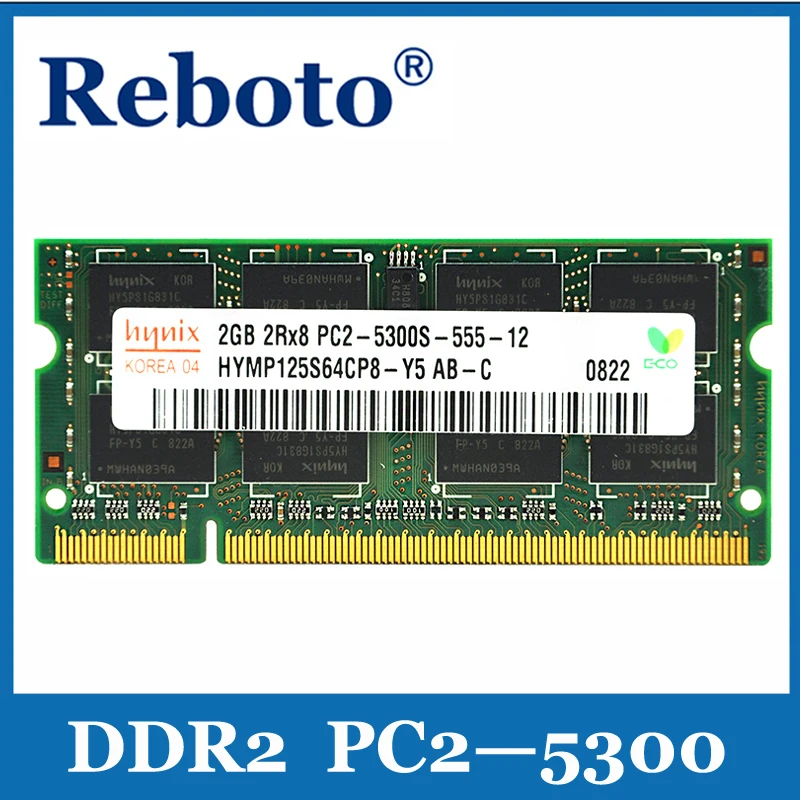 Reboto для Hynix (набор микросхем) DDR2 2 ГБ/4 ГБ/667 МГц PC2 5300S Гб оригинальный ноутбук память