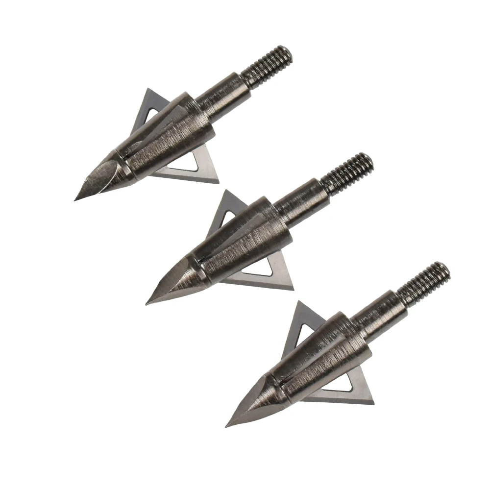 12X 100 125 наконечники для стрел Grain Broadheads 3 лезвия стальная Стрела Наконечник