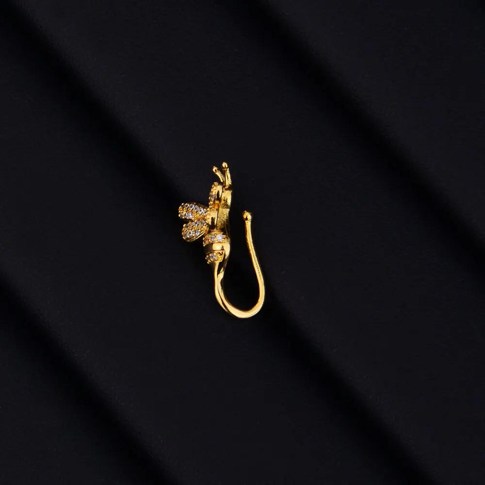 Золотистые женские серьги GODKI в виде пчелы с микрофианитами|earrings jewelry|cubic zirconiaearrings