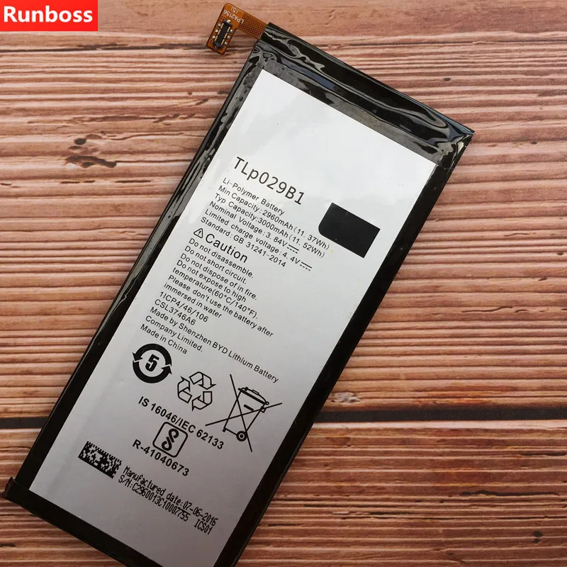 Аккумулятор TLp029B1 2960 мАч для Alcatel OT 5095/5095B/5095I 5095K/L/Y Touch Pop 4S встроенная литий ионная