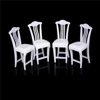 4pcs chair toy pink nursery baby high chair table chair for dolls house play house toys doll house furniture