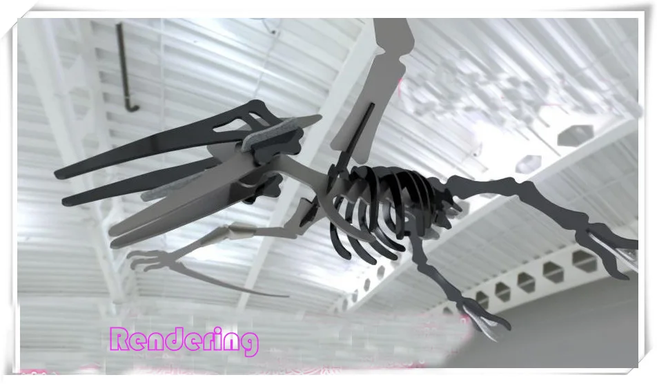 Pterosaur Динозавр Дракон DWG CAD чертежный файл для ЧПУ лазерной резки гравировки D16|file|
