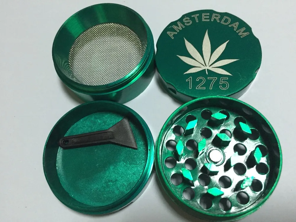 Новый Диаметр цинка Измельчитель для табака измельчитель из 4 слоев 40 мм